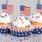 Red White and Blue Cupcakes