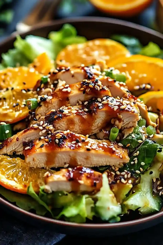 Sesame Ginger Orange Chicken Salad