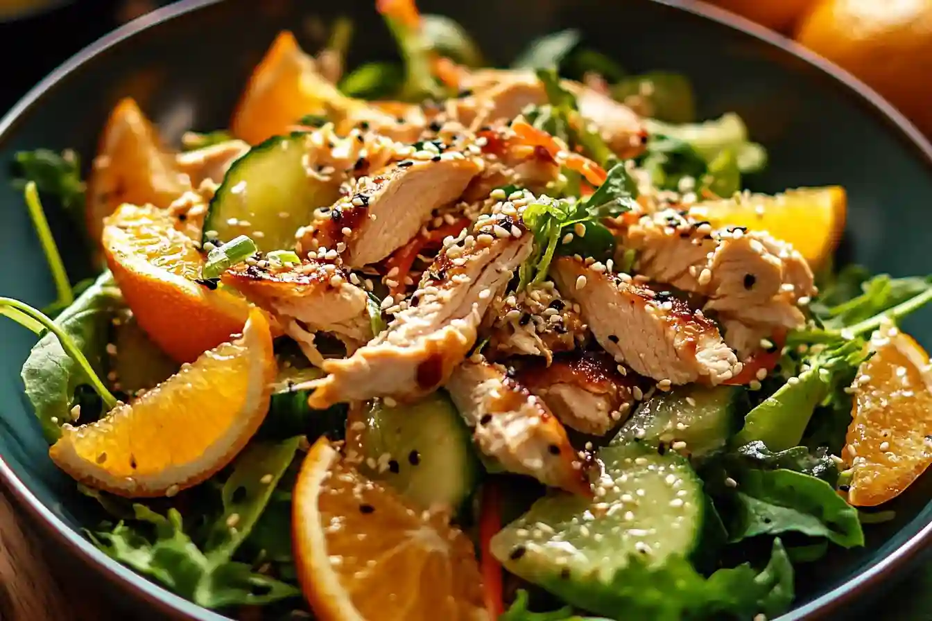 Sesame Ginger Orange Chicken Salad