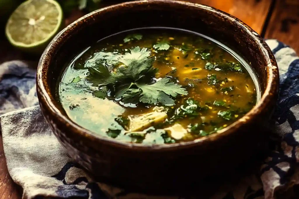 Green Sauce Tortilla Soup