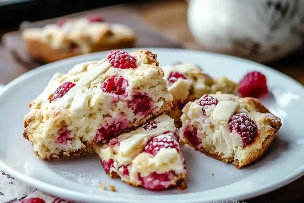 White Chocolate Raspberry Scones