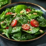 Japanese Spinach Salad with Sesame Dressing