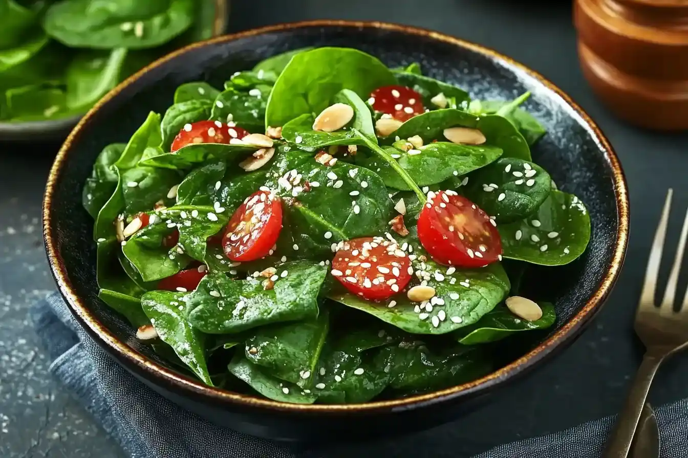 Japanese Spinach Salad with Sesame Dressing