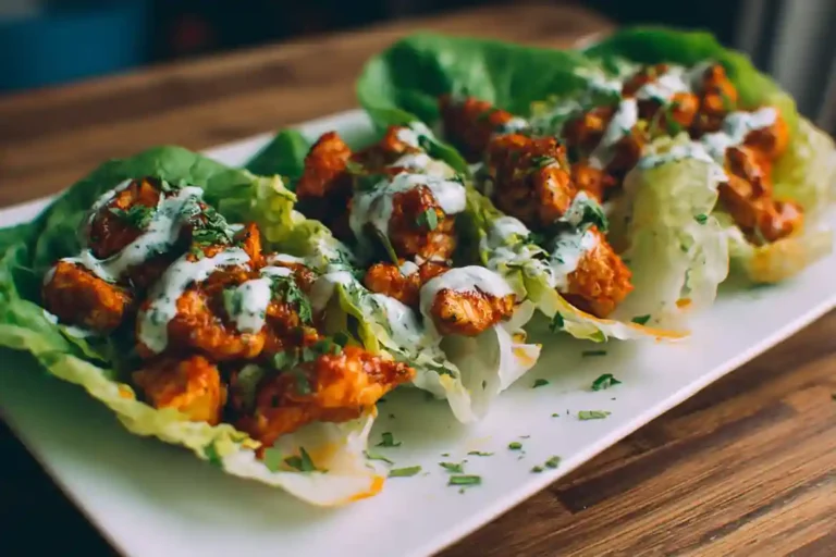 Buffalo Chicken Lettuce Wraps