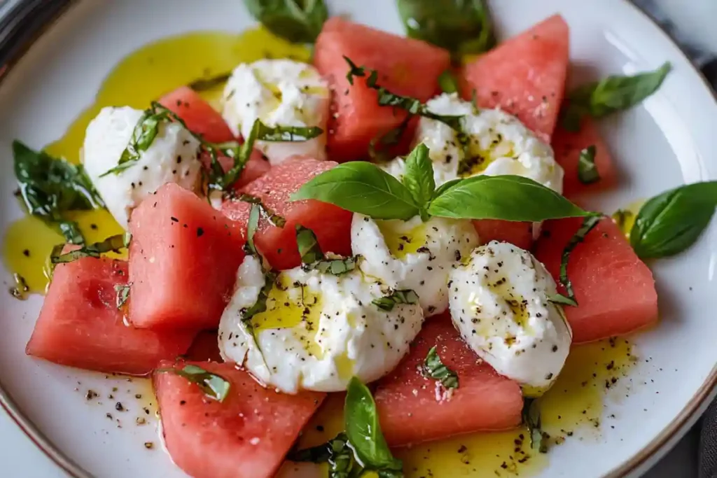 Burrata Watermelon Salad