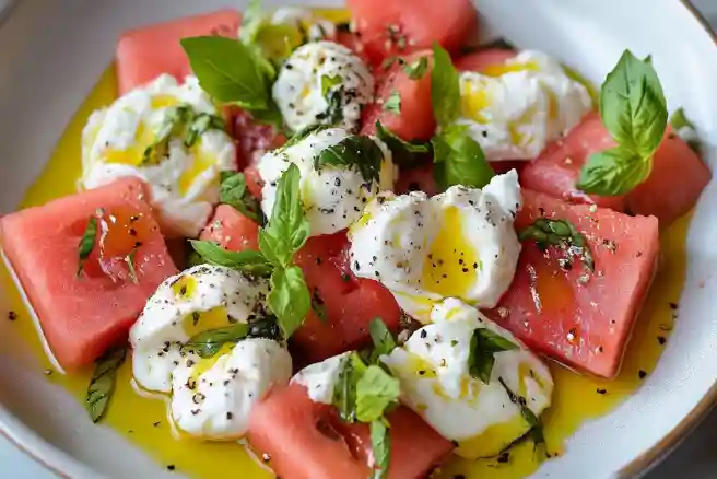 Burrata Watermelon Salad