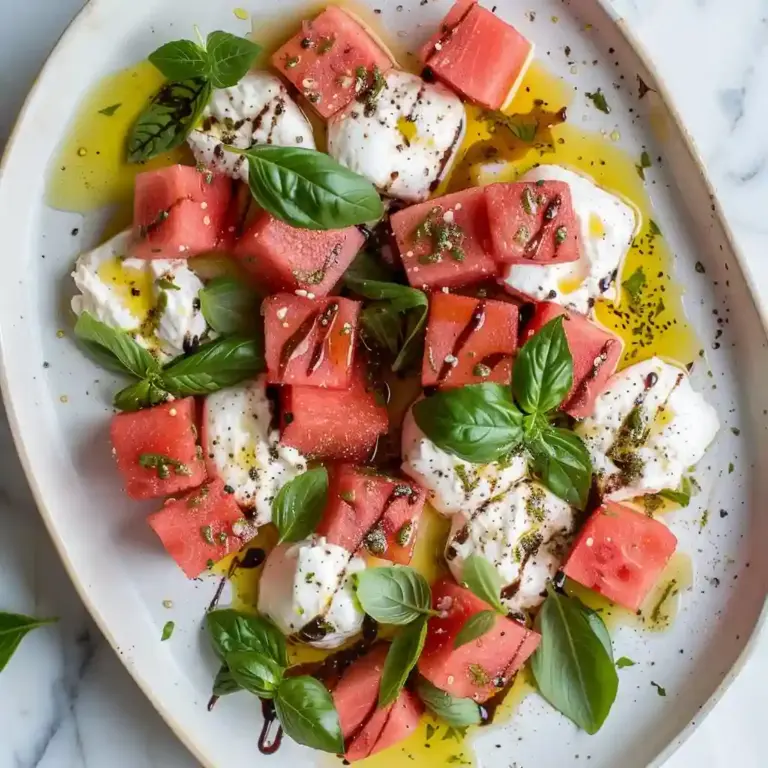 Burrata Watermelon Salad
