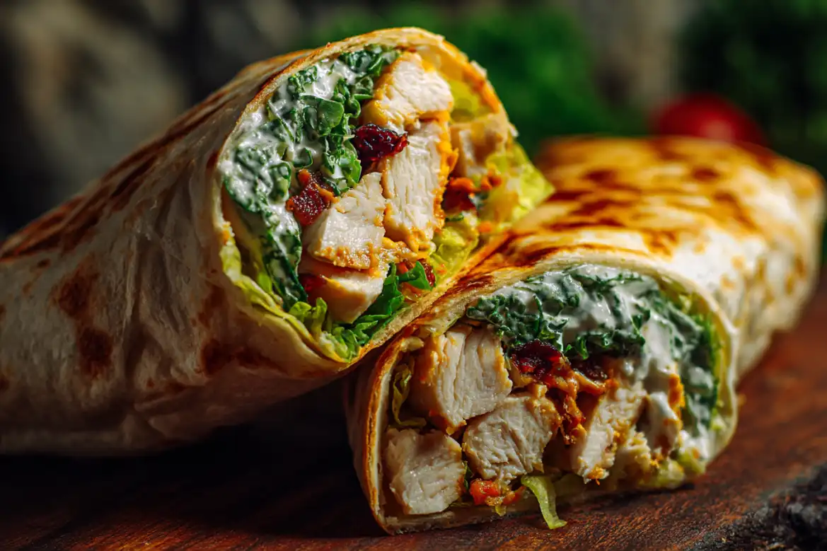 Caesar Chicken Salad Wrap