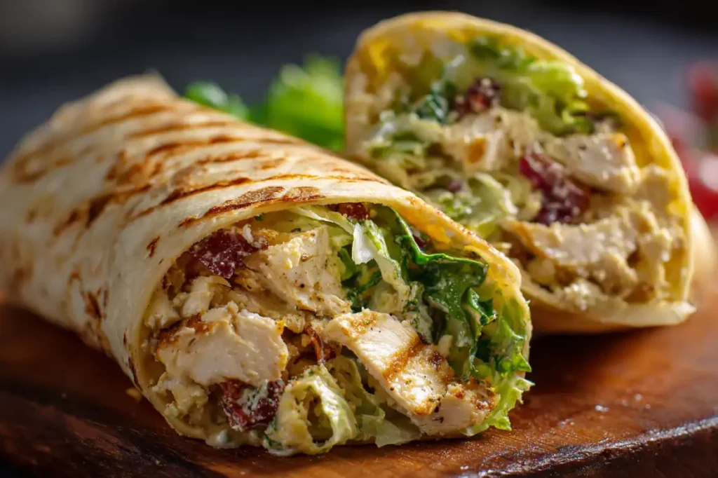 Caesar Chicken Salad Wrap