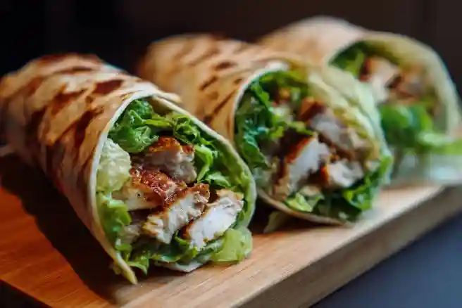 Chicken Caesar Wraps