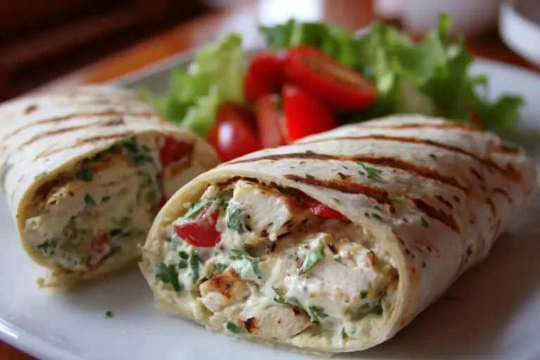Chicken Hummus Wrap