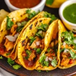 Crockpot Chicken Birria Tacos