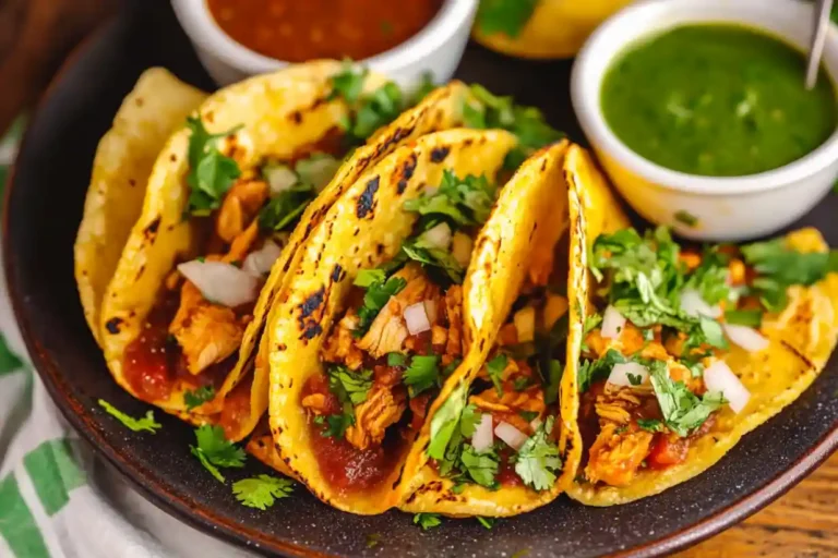 Crockpot Chicken Birria Tacos