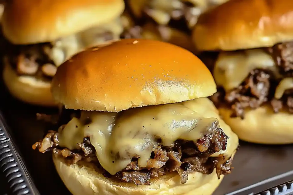 Easy Philly Cheesesteak Sliders