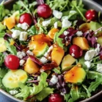 Festive Mixed Green Salad with Honey Mustard Dressing