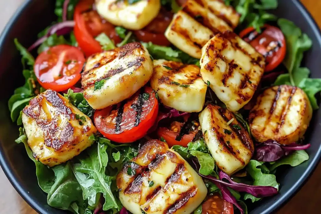 Grilled Halloumi Salad