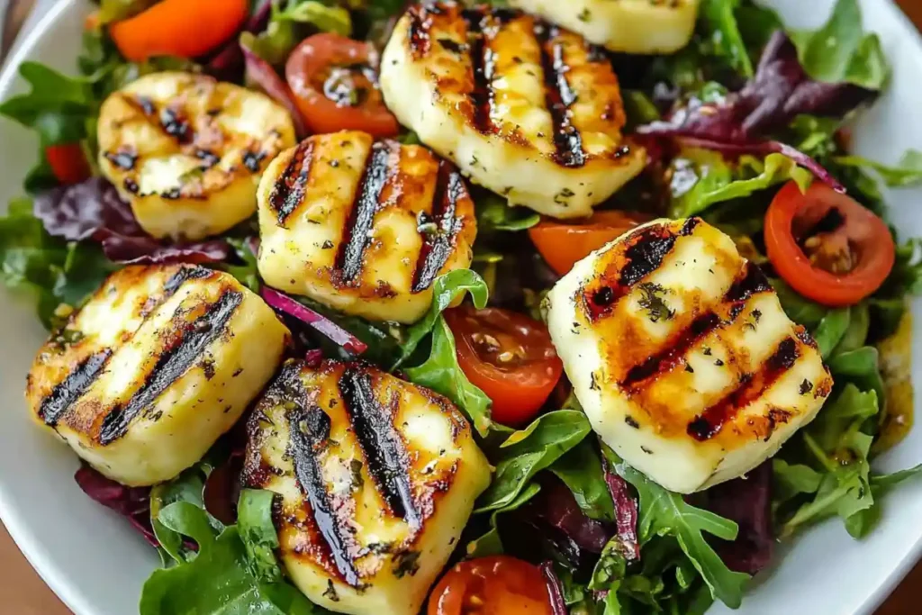 Grilled Halloumi Salad