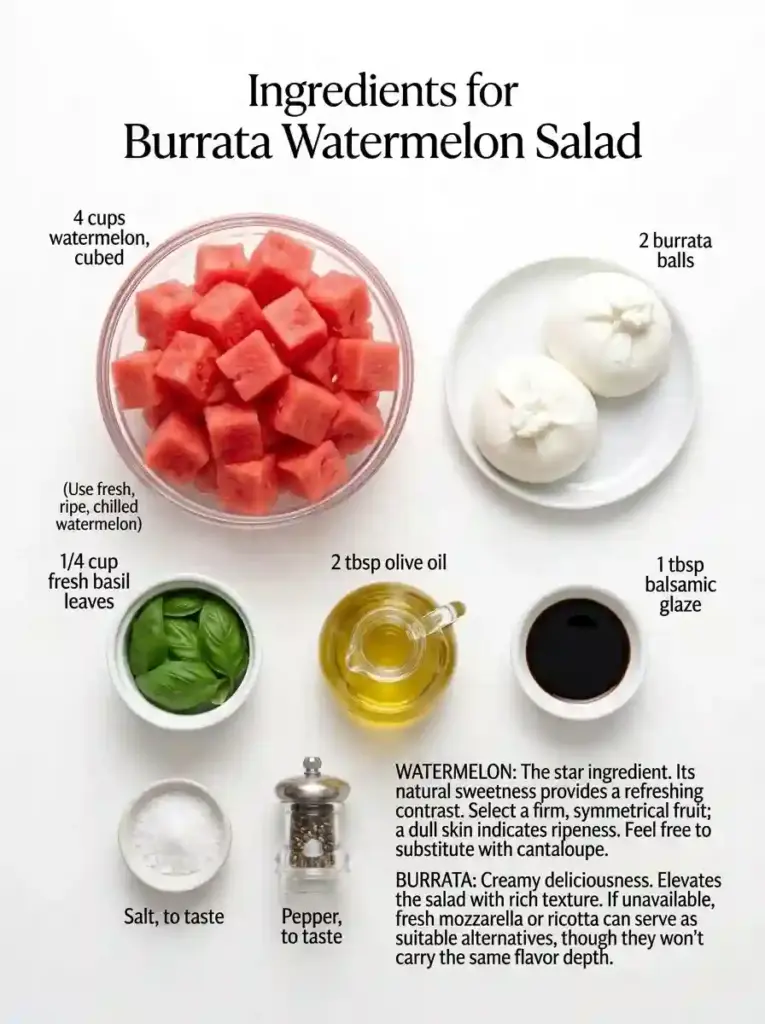 Burrata Watermelon Salad