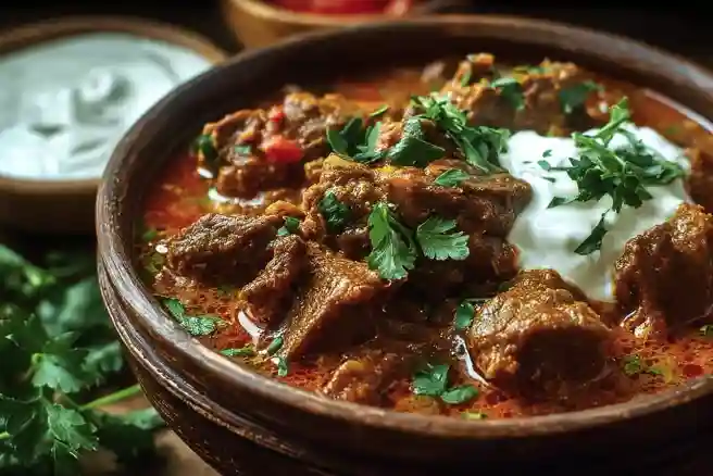 Lamb Kalya with Yogurt and Cream