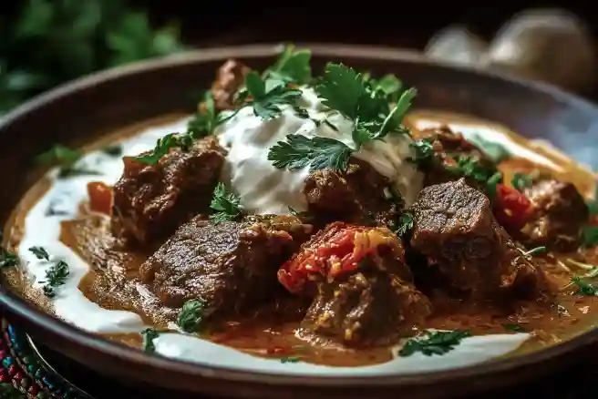 Lamb Kalya with Yogurt and Cream