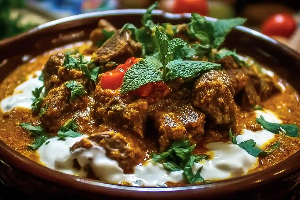 Lamb Kalya with Yogurt and Cream