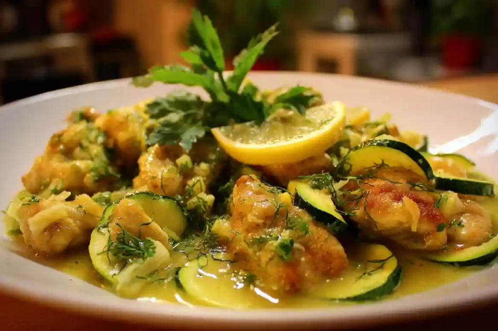Lemon Chicken with Zucchini