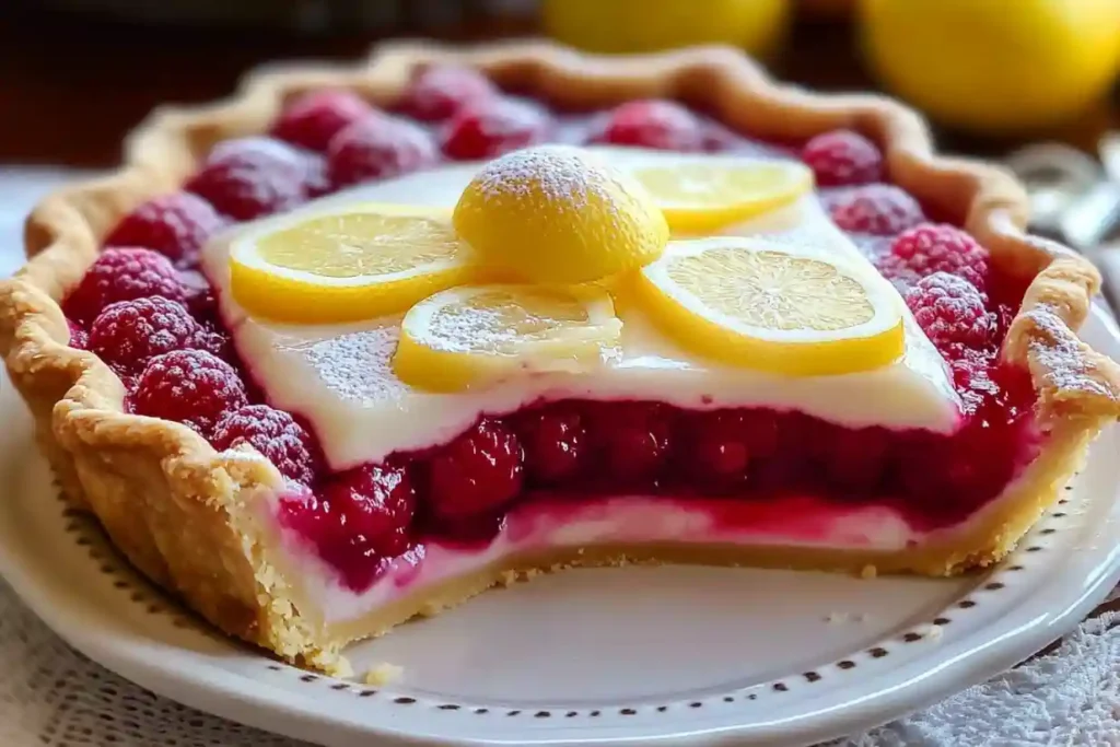 Lemon Raspberry Pie