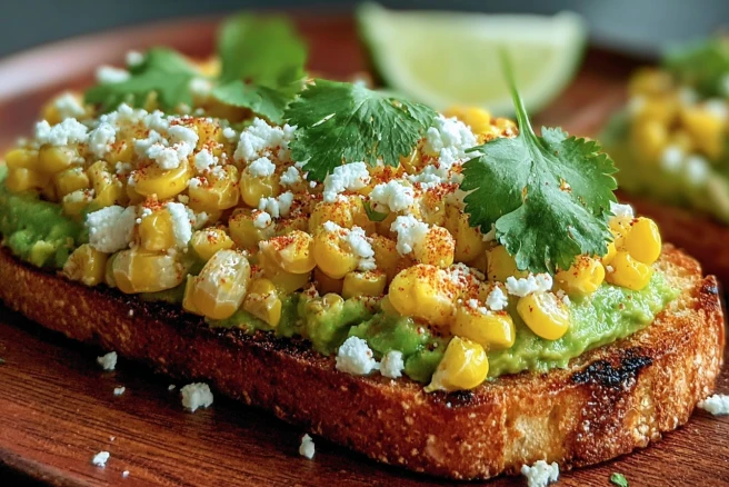 Mexican Street Corn Avocado Toast