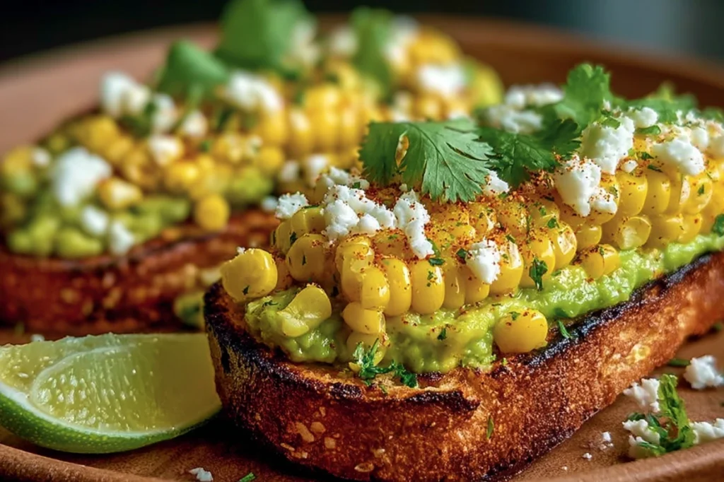 Mexican Street Corn Avocado Toast