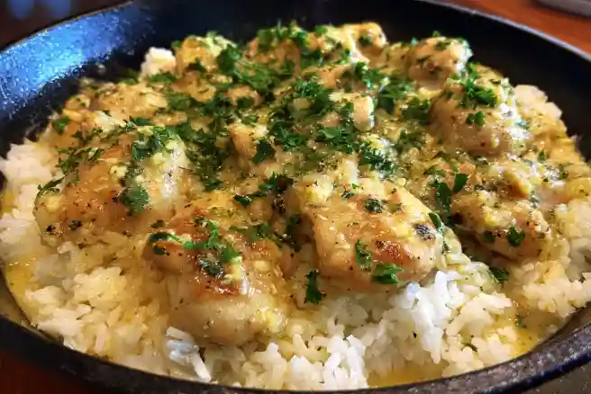 One-Pan Garlic Butter Chicken and Rice