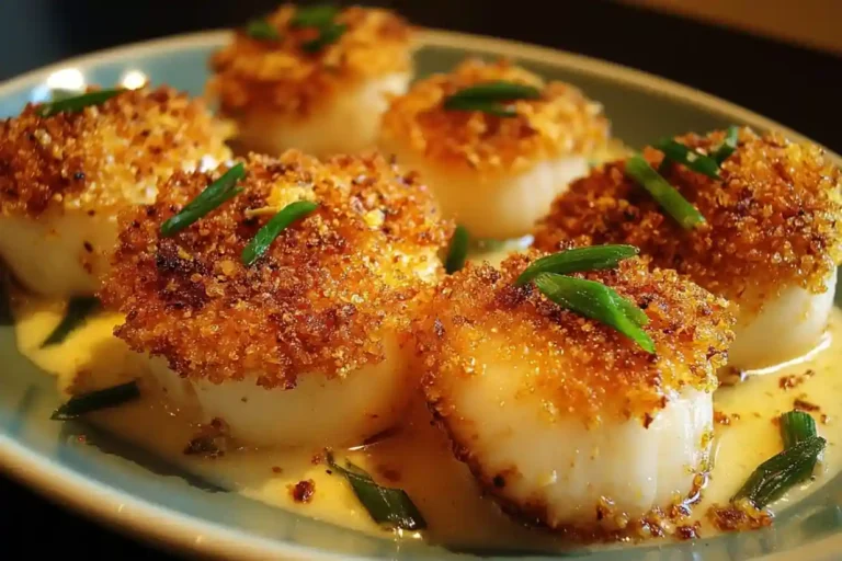 Panko Crusted Sea Scallops