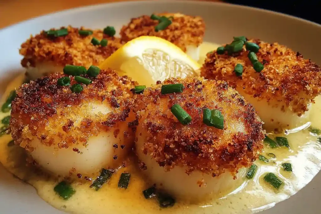 Panko Crusted Sea Scallops