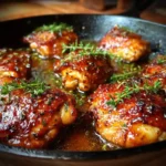 Quick Honey Garlic Chicken Thighs