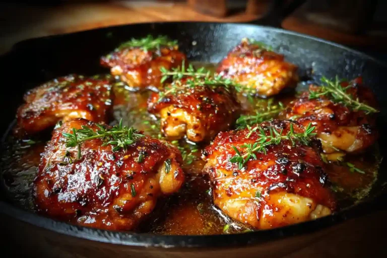 Quick Honey Garlic Chicken Thighs