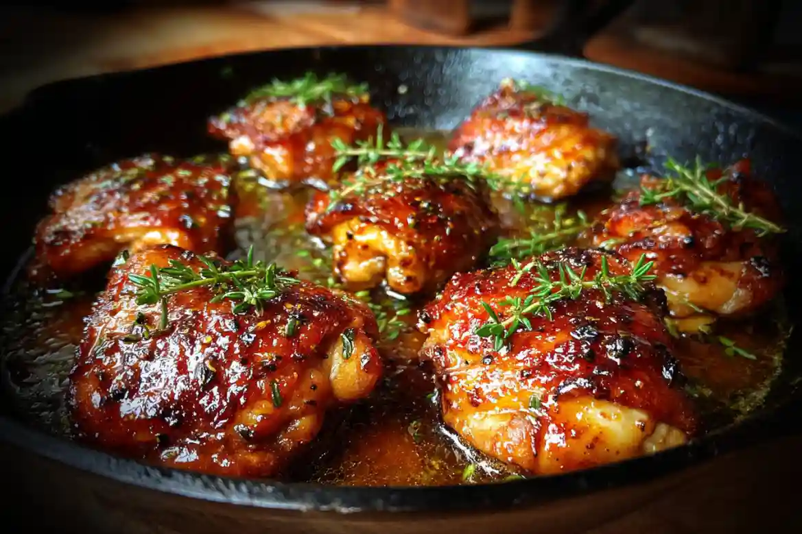 Quick Honey Garlic Chicken Thighs