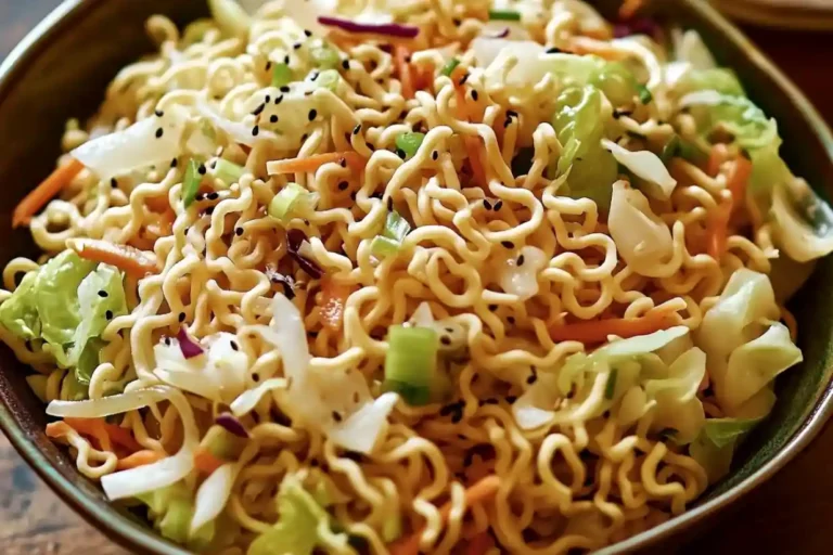 Ramen Noodle Salad with Cabbage