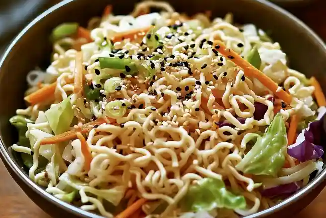 Ramen Noodle Salad with Cabbage