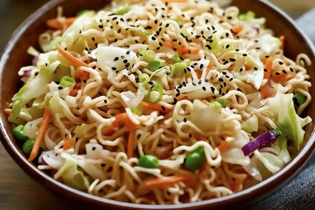 Ramen Noodle Salad with Cabbage