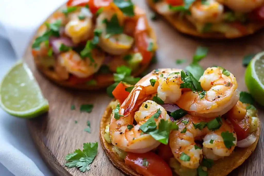 Savory Shrimp Tostadas