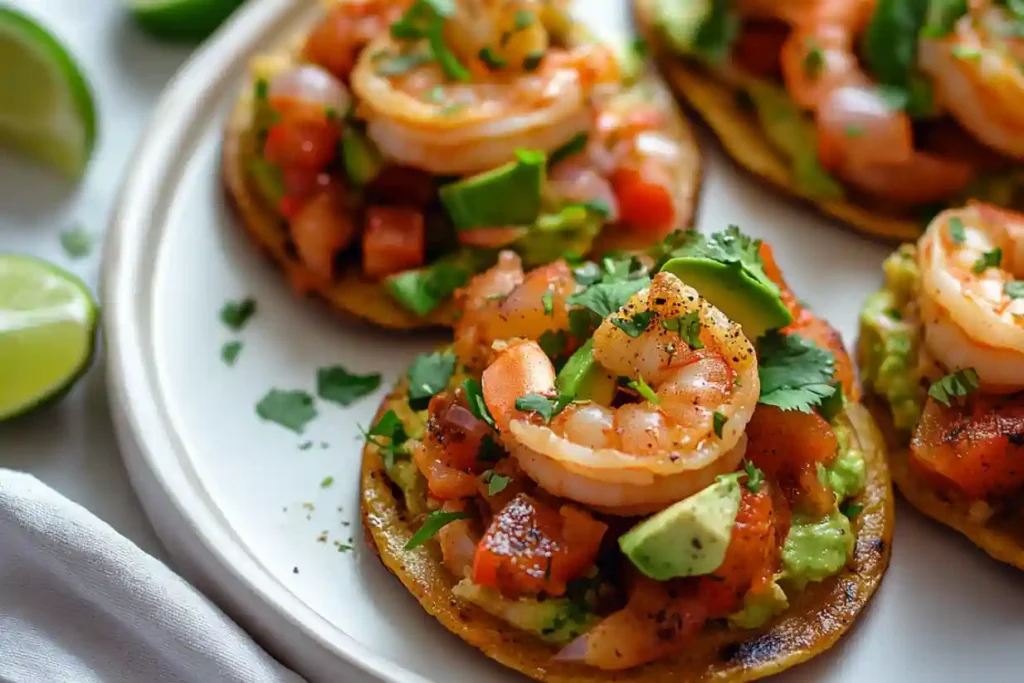 Savory Shrimp Tostadas