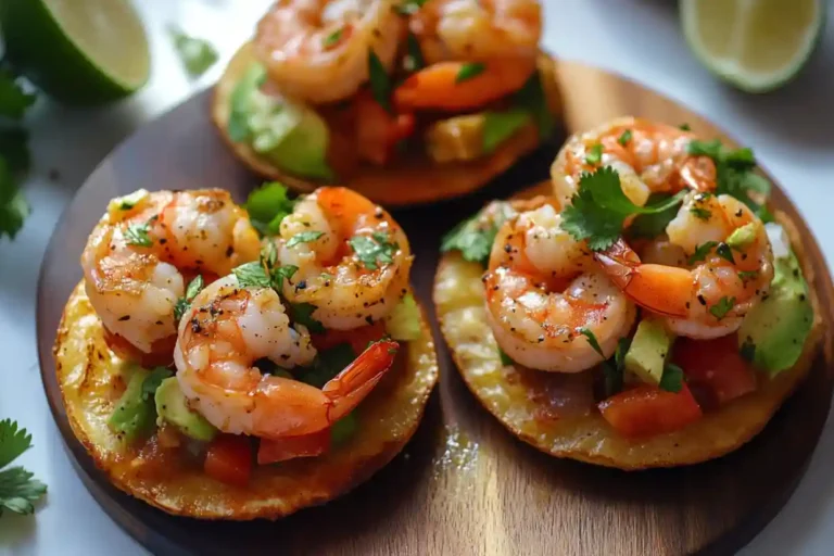 Savory Shrimp Tostadas