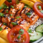 Spicy Sriracha Salmon Bowls