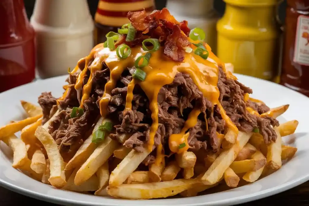 Cheesy Loaded Beef Fries