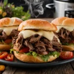 Slow Cooker Italian Beef Sandwiches