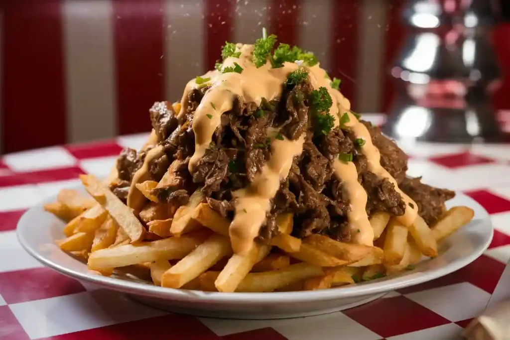 Cheesy Loaded Beef Fries
