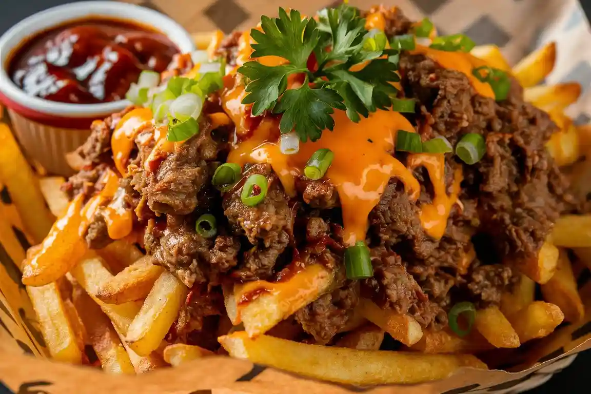 Cheesy Loaded Beef Fries