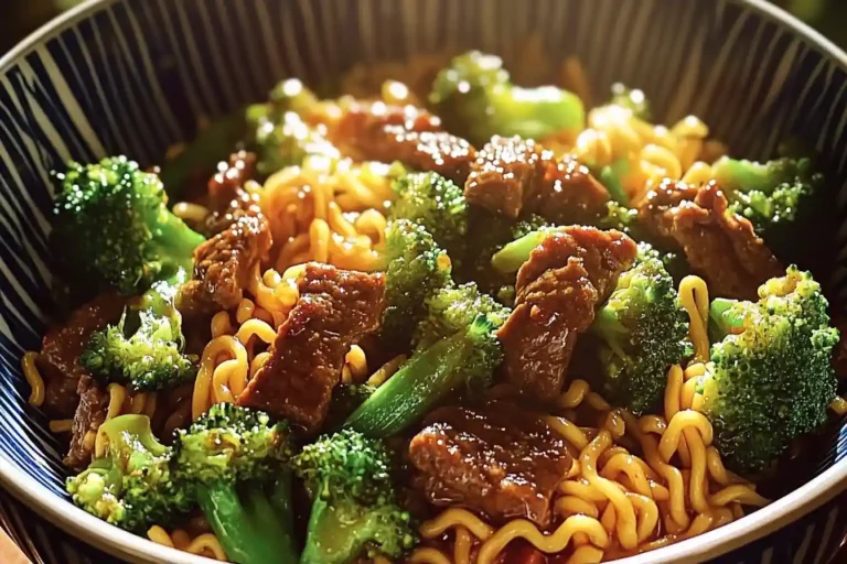 Beef and Broccoli Stir Fry with Ramen Noodles