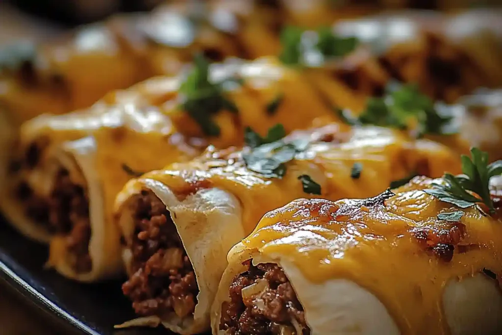 Cheesy Beefy Roll-Ups