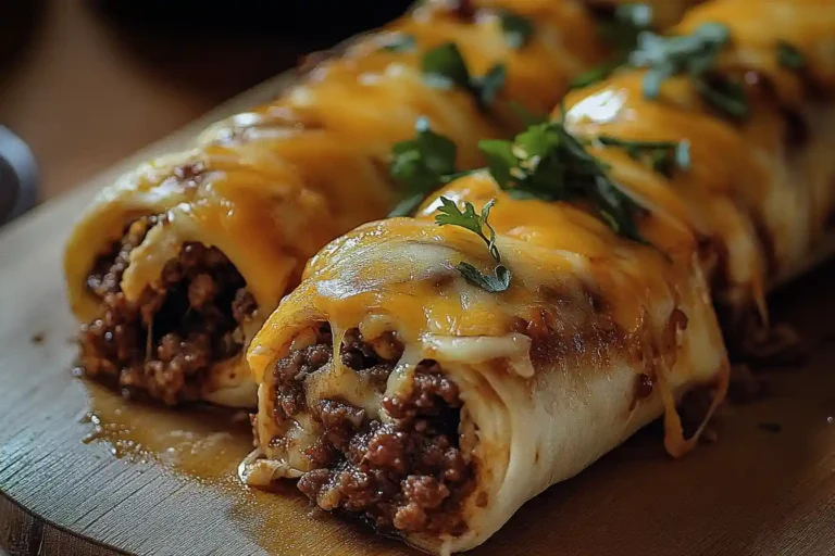 Cheesy Beefy Roll-Ups