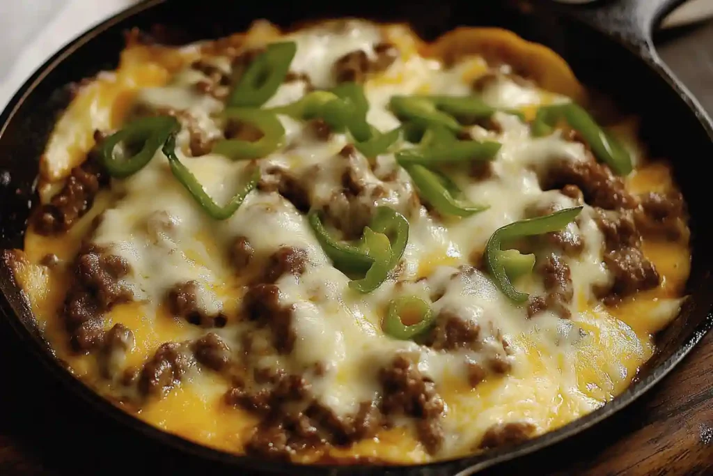 Philly Cheese Beef Skillet